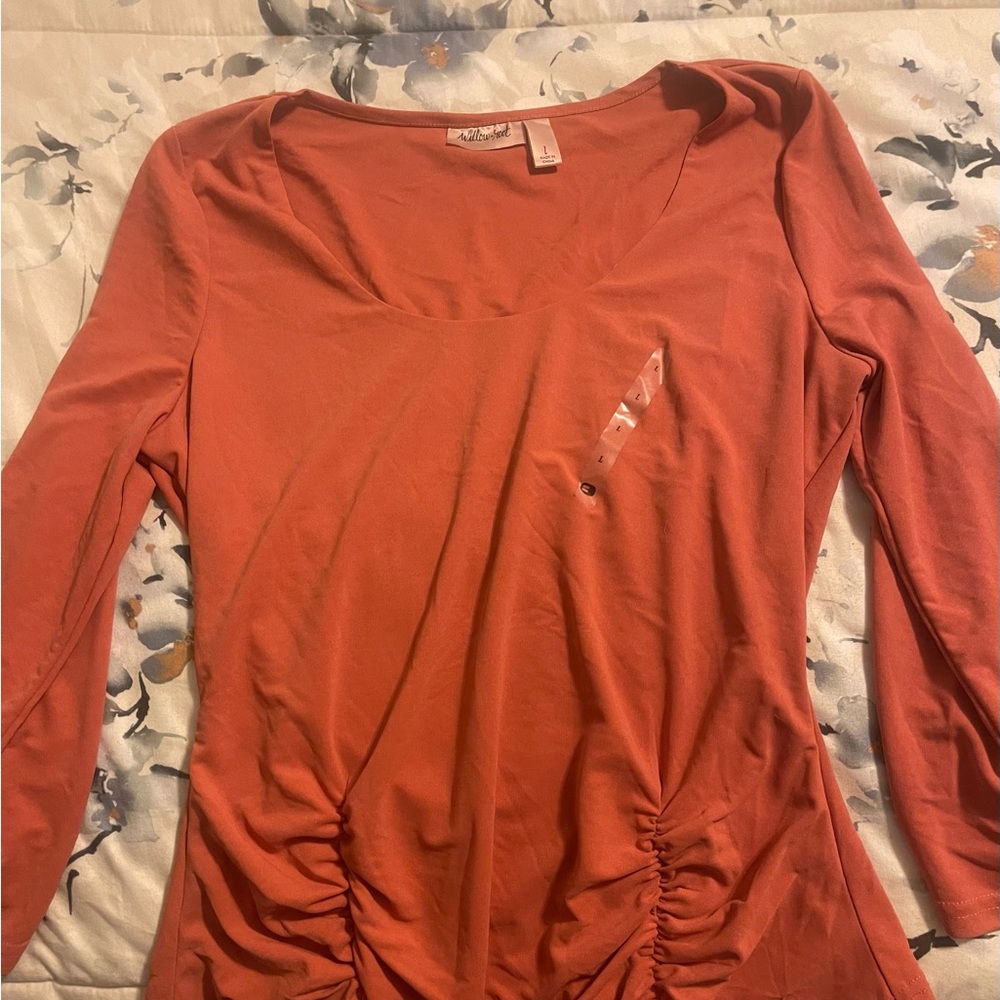Women's Rust Long Sleeve Top